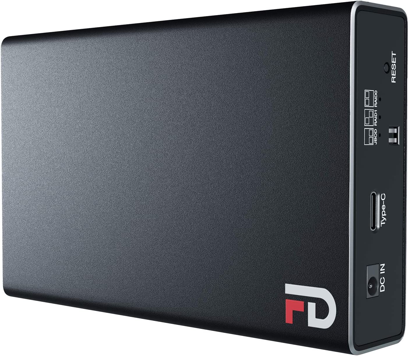 FD Duo Mobile 2 Bay RAID Aluminum Enclosure Silicone Green Bumper (DMR000ERG) by Fantom Drives