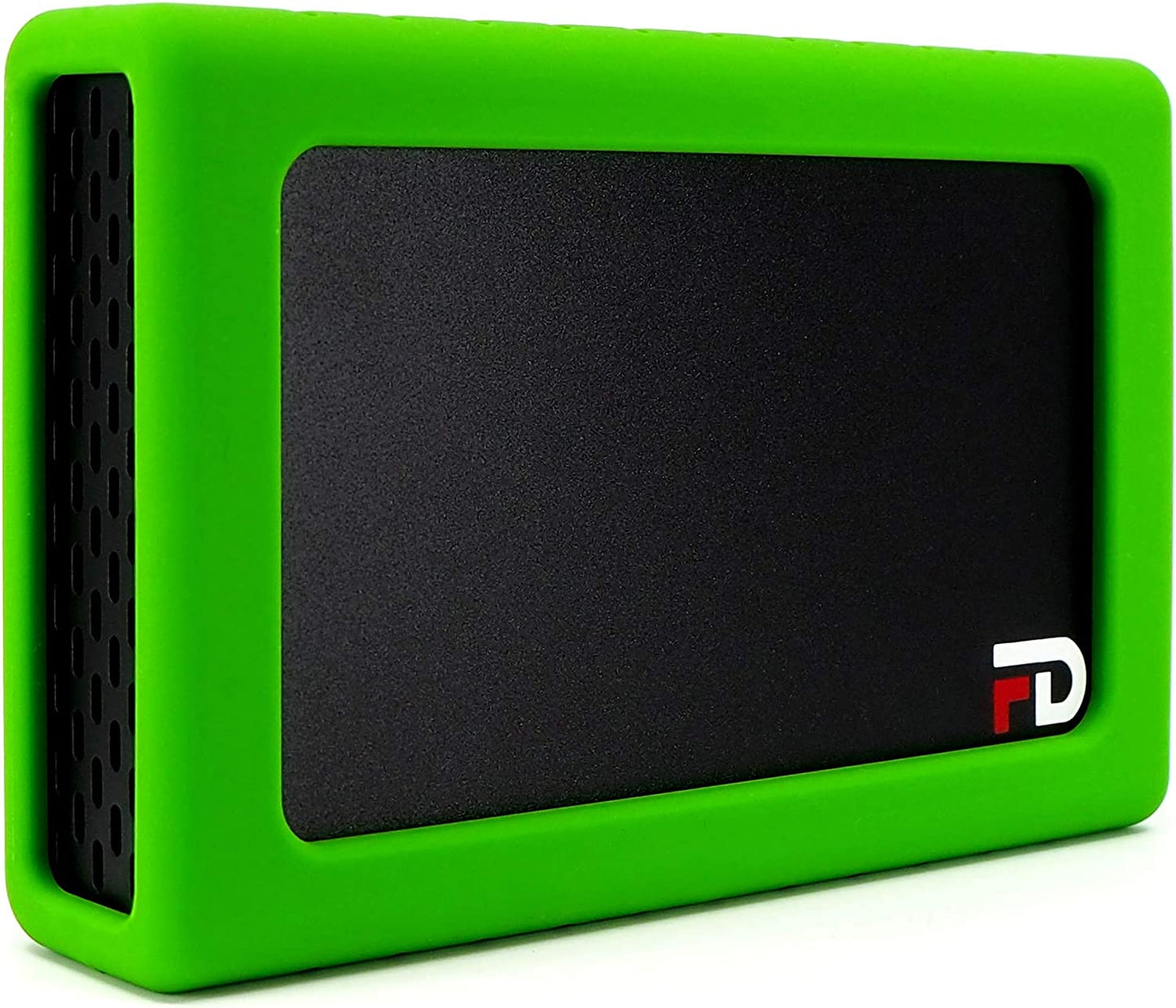 FD Duo Mobile 2 Bay RAID Aluminum Enclosure Silicone Green Bumper (DMR000ERG) by Fantom Drives