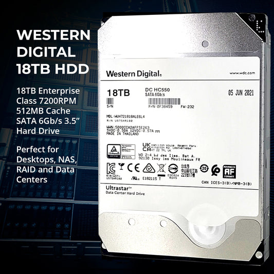 WD UltraStar 18TB Hard Drive Upgrade Kit - 0F38459 - With Fantom Drives Cloning Software in Flash Drive