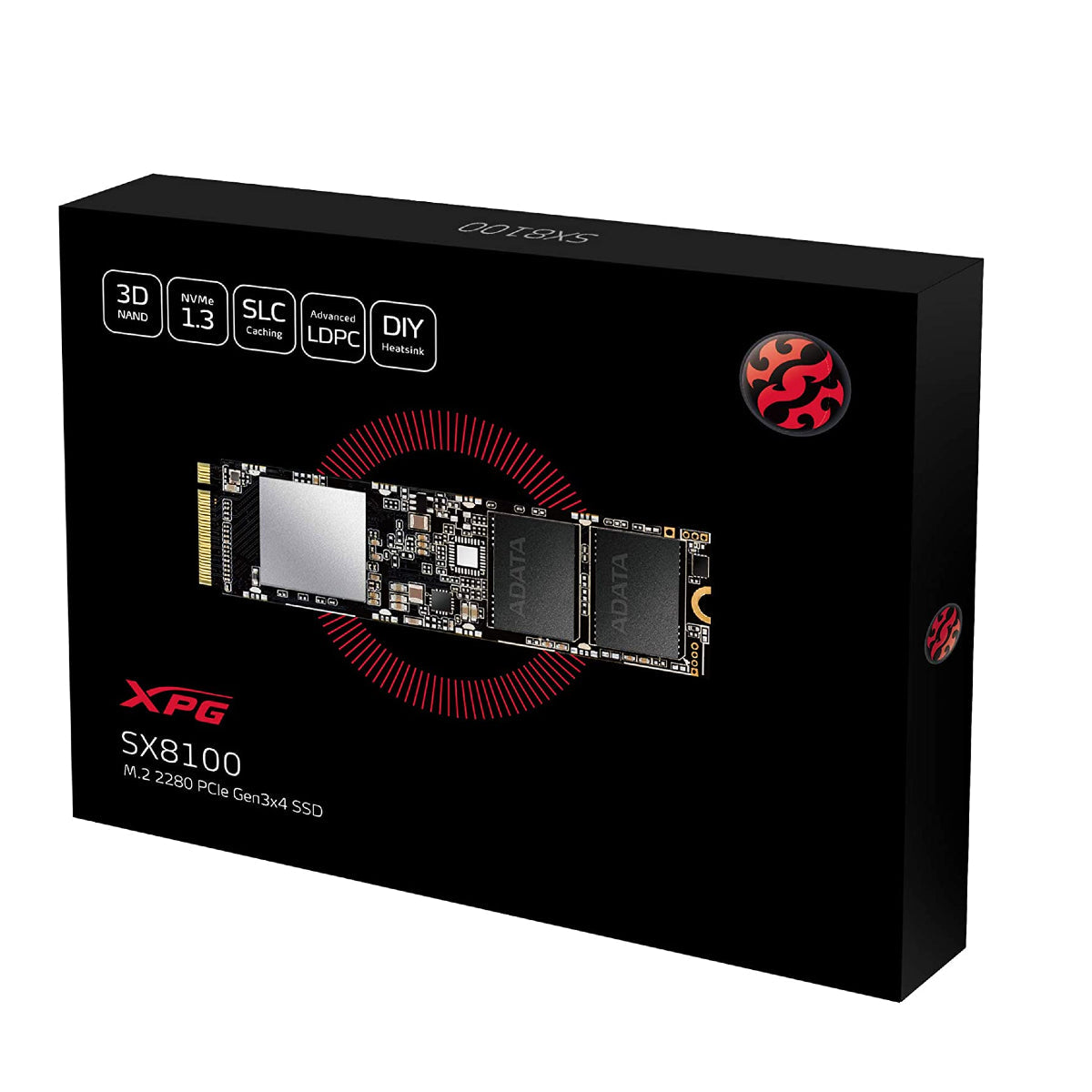 Adata XPG SX8100 4TB NVMe Internal SSD - M.2 PCIe Gen3x4 - (ASX8100NP-4TT-C) New