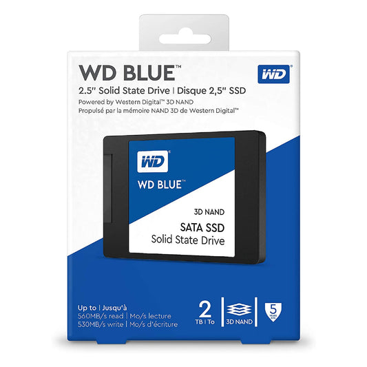 Western Digital Blue 2TB 2.5" Internal SSD - SATA 3 6.0 Gb/s - (WDS200T2B0A) NEW
