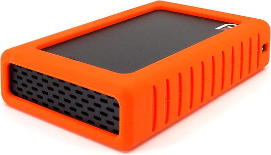 FD Duo Mobile 2 Bay RAID Aluminum Enclosure Silicone Orange Bumper (DMR000ERO)  by Fantom Drives