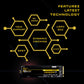 Fantom Drives VENOM7, 1TB Internal SSD NVMe Gen 4 M.2 2280 Slim Profile for Compatibility with Desktop, Laptops, and PS5 - Up to 7300MB/s - 3D NAND TLC (VM7X10)