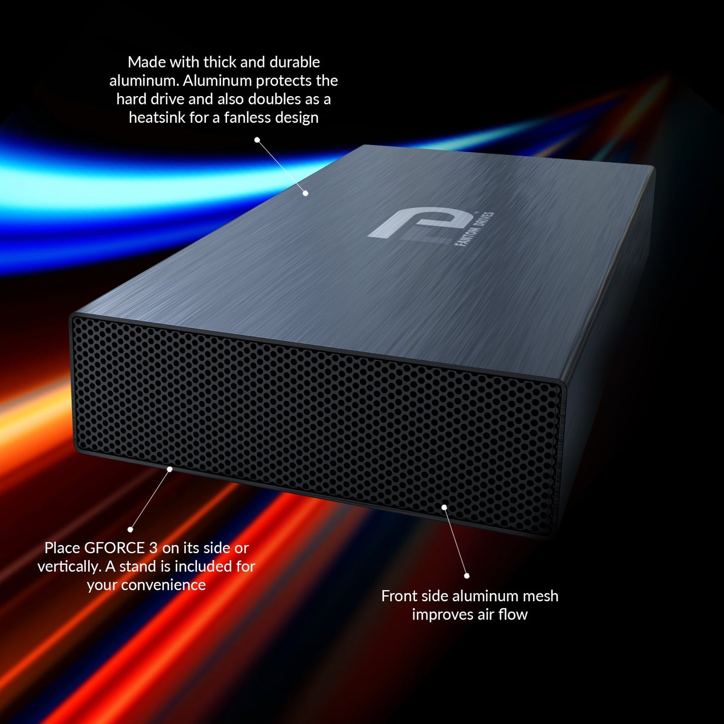 GFORCE 3 Pro 7200RPM External Hard Drive - USB + eSATA - New